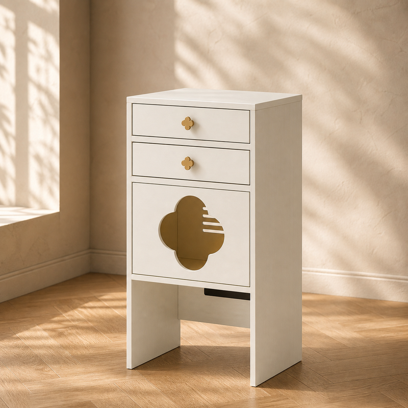 Cat Litter Box Cabinet – Hidden Enclosure with Drawers