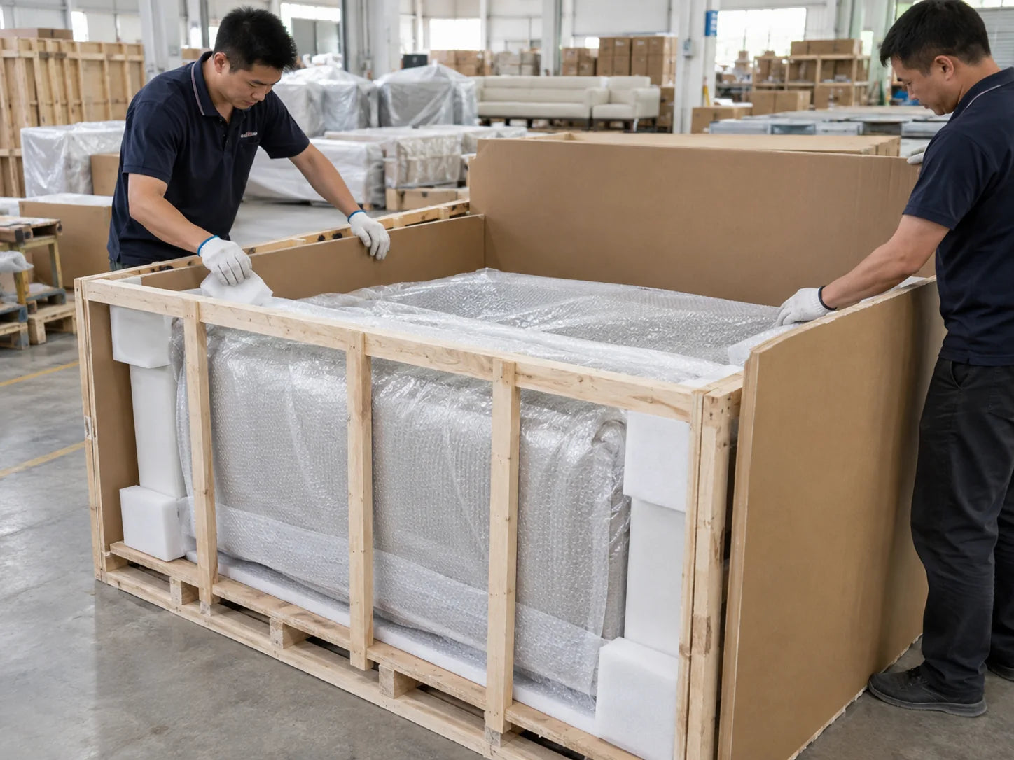 Protective furniture crate